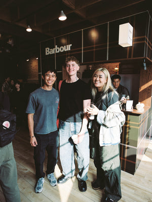 Barbour at Goodfight A. Darling Kiosk Tartan Takeover