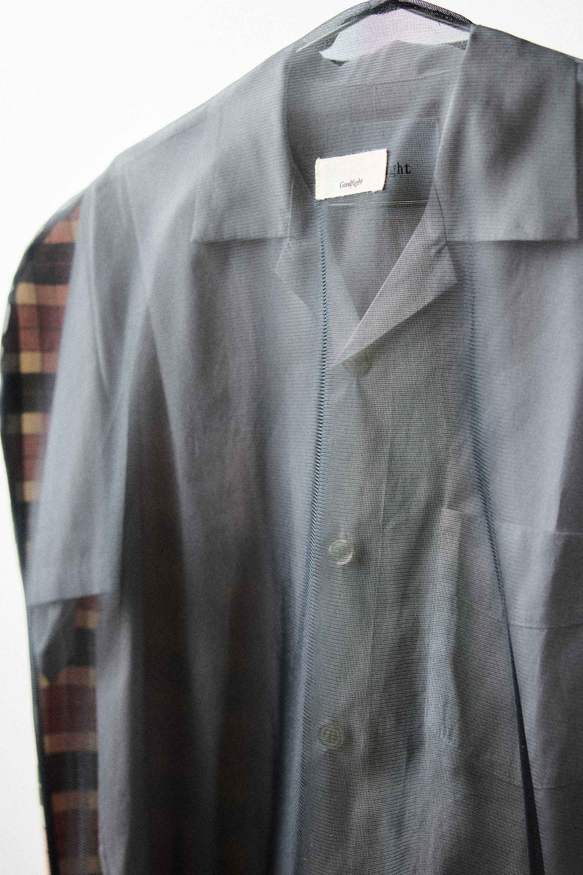 Garment Cover Blue Plaid