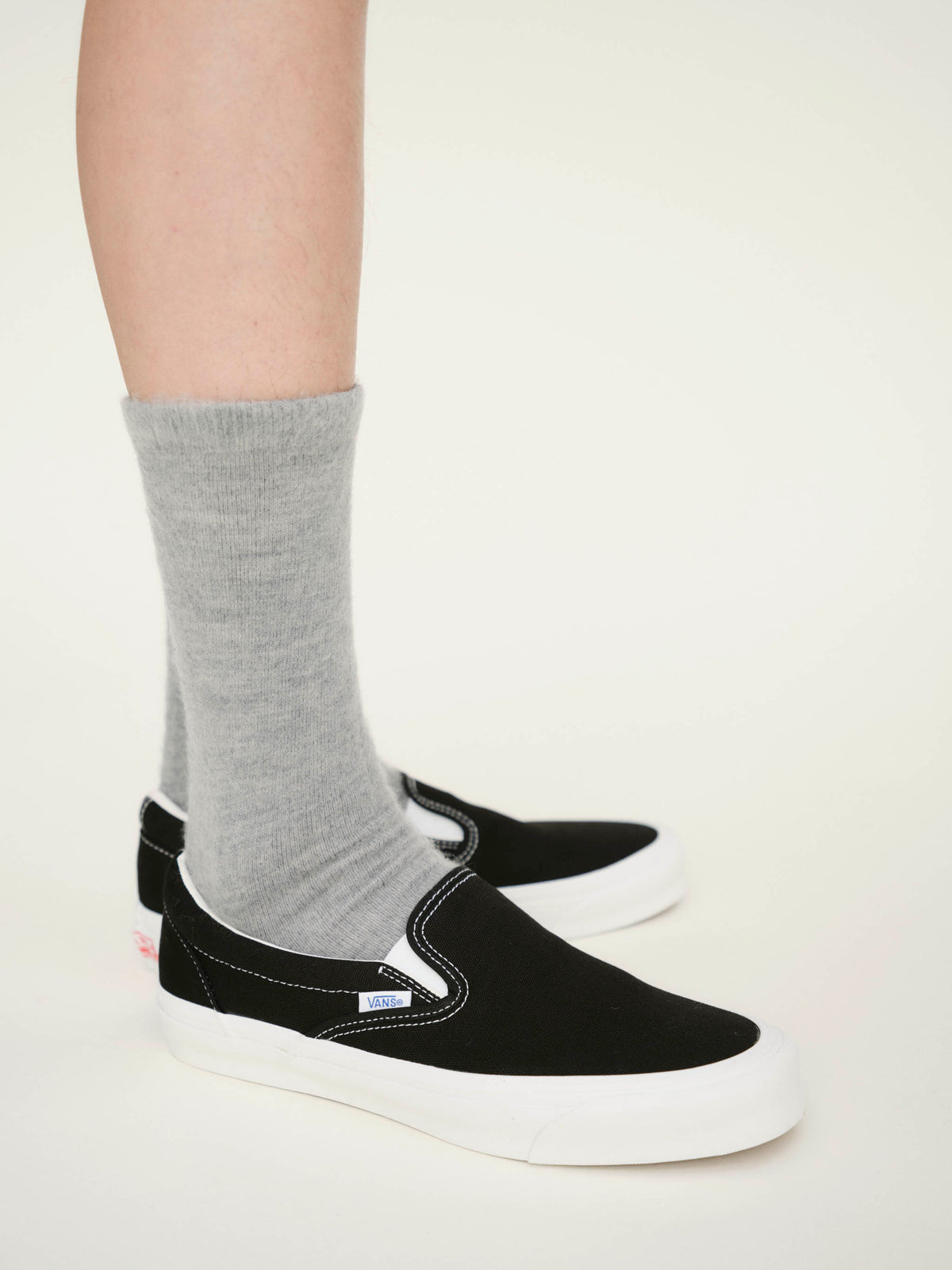 Goodfight Fuzzy Wool Blend Socks Grey