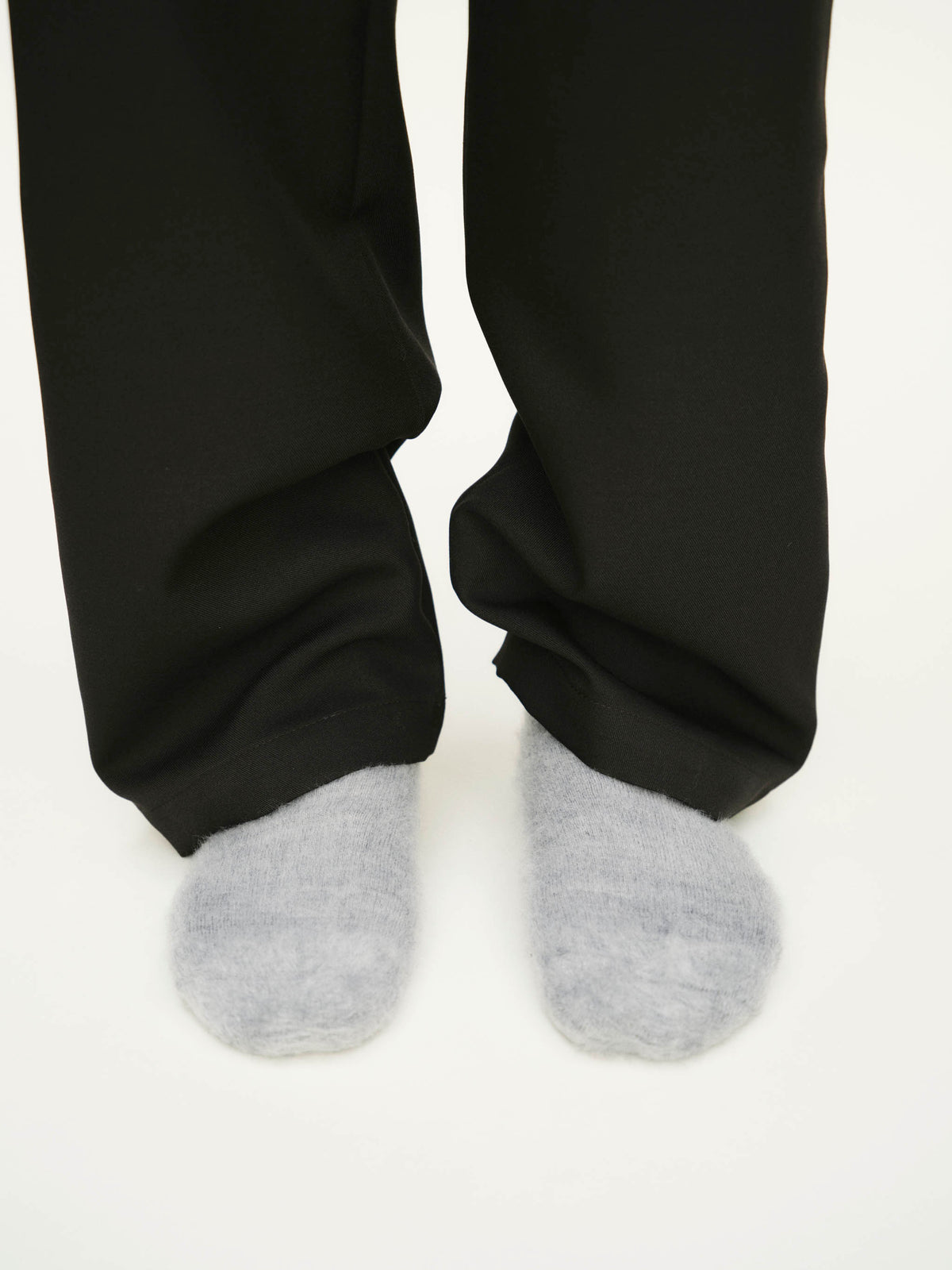 Goodfight Fuzzy Wool Blend Socks Grey