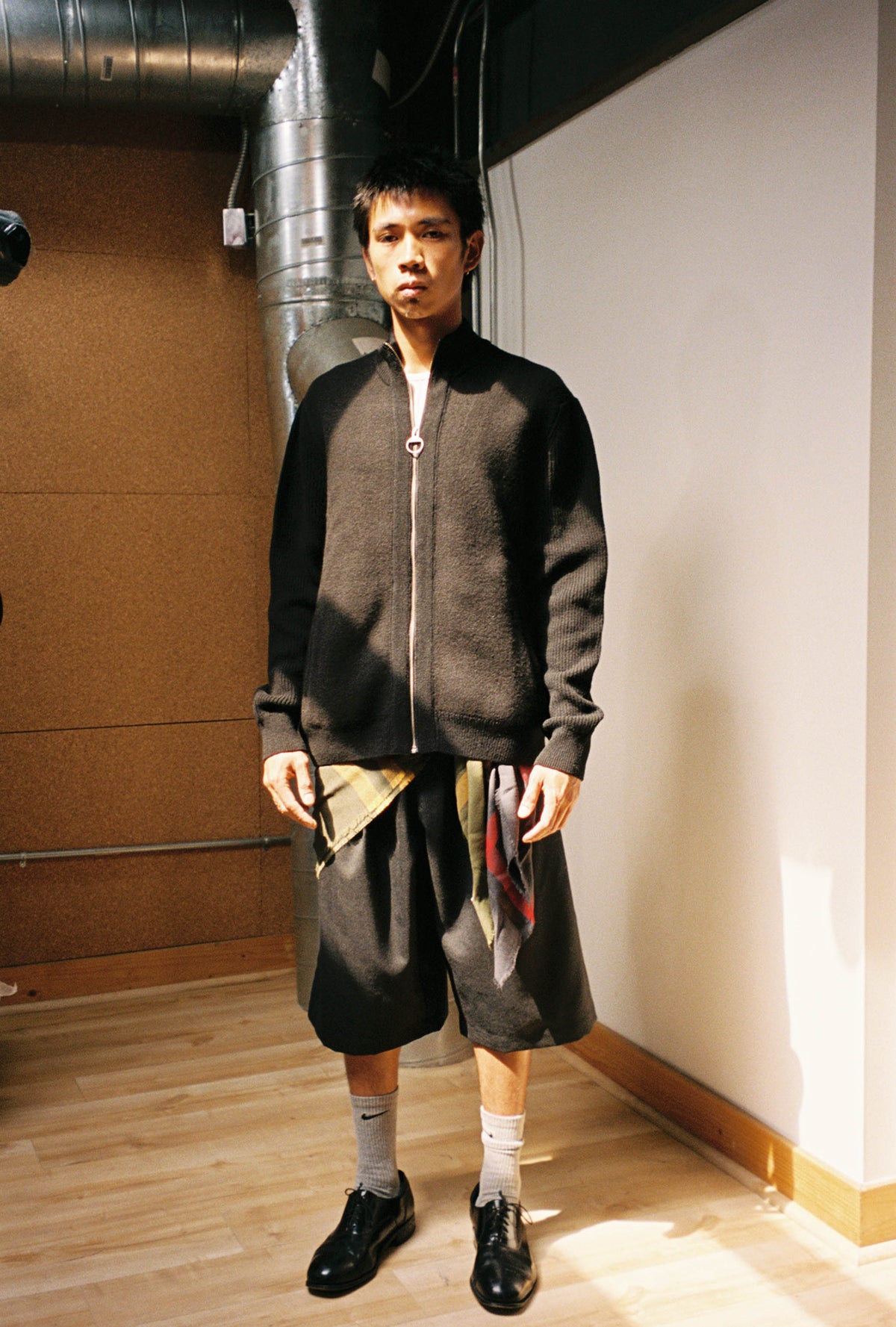 Goodfight for Barbour Milburn Zip-Up Jumper Black