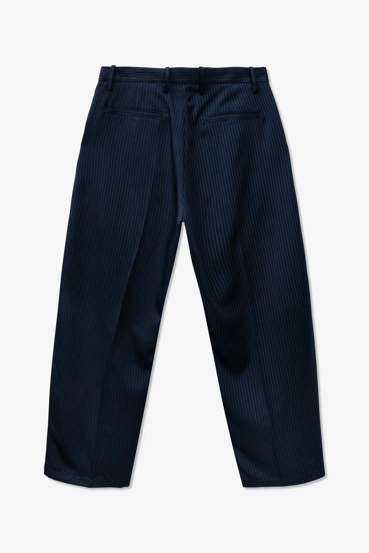 Goodfight Florider Trouser Creased Navy Pinstripe