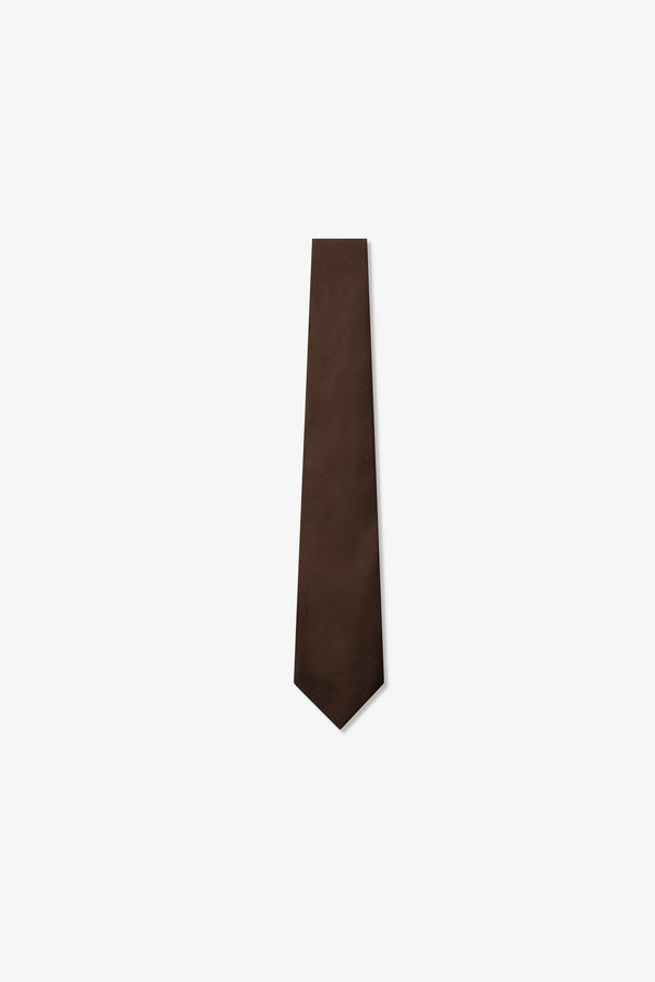 Club Tie Brown Wool