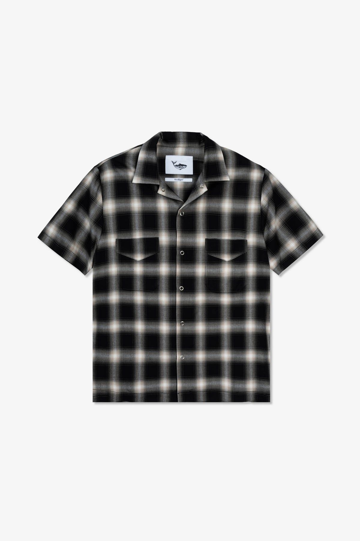 Goodfight x Kato Washer Shirt Flannel Black Plaid