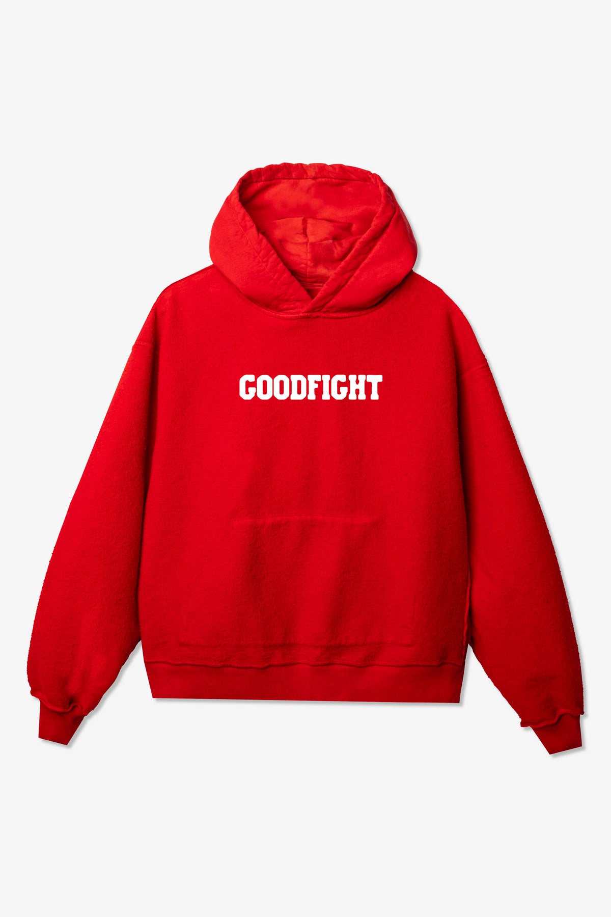 Goodfight Collegiate Logo Happy Hour Hooded Sweatshirt Red