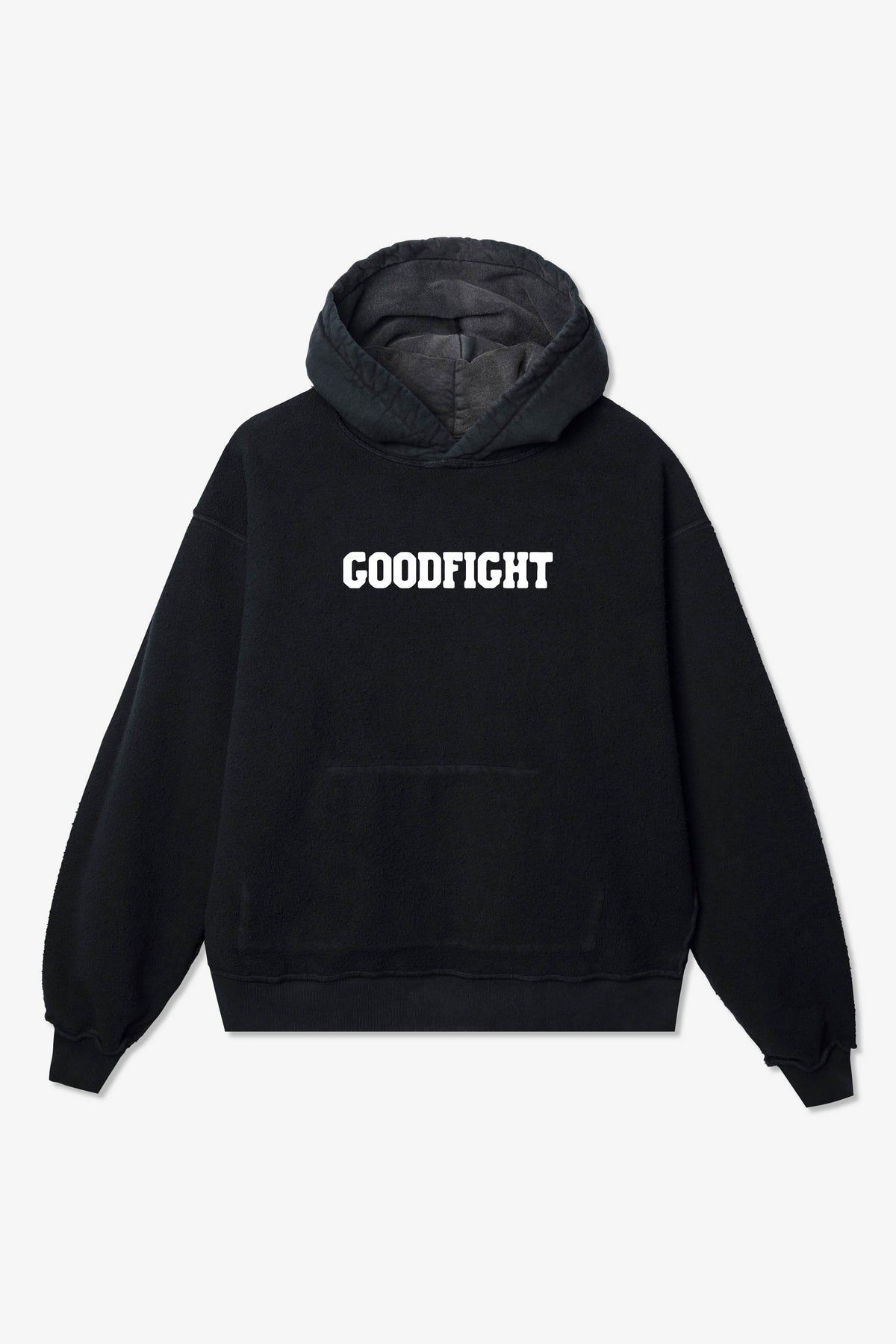 Goodfight Collegiate Logo Happy Hour Hooded Sweatshirt Black