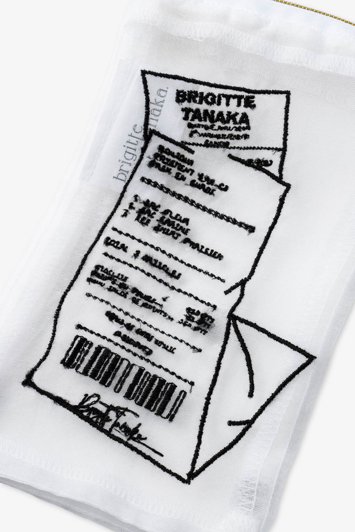 Brigitte Tanaka "Pochette Recu" Organza Receipt Pouch