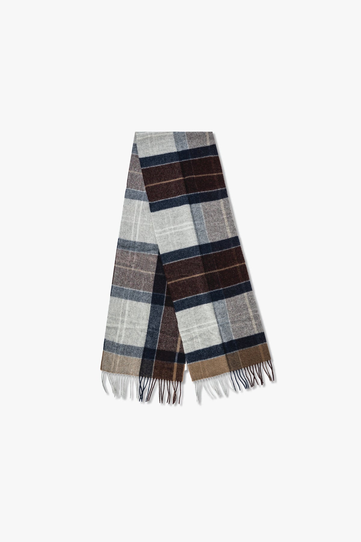 Goodfight for Barbour Inverness Tartan Scarf Midnight Oak Train