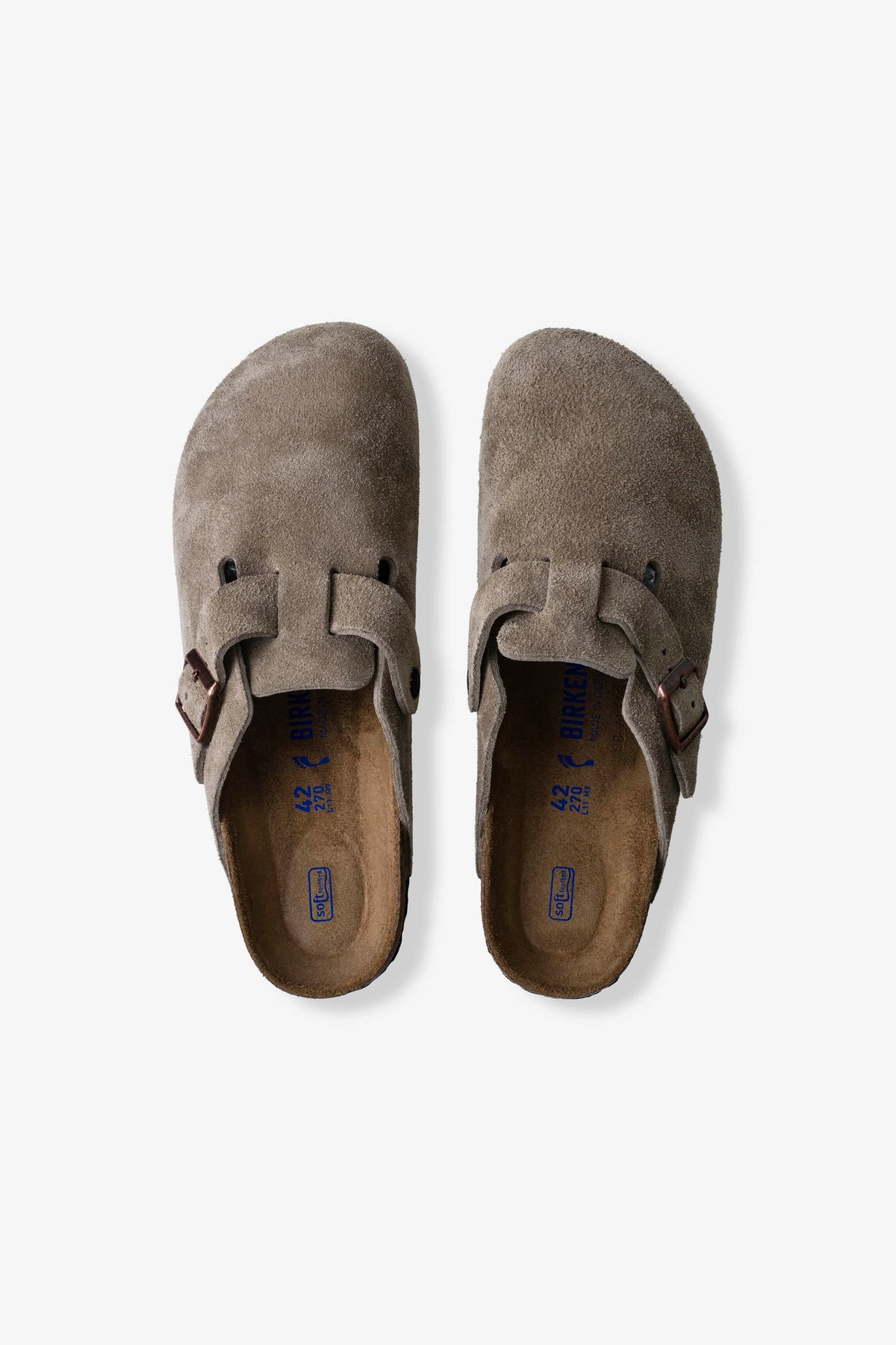Birkenstock Boston Soft Footbed Narrow Fit Taupe