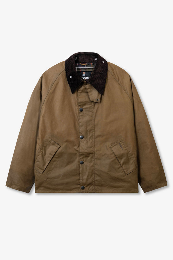 Barbour OS Transport Wax Jacket Sand