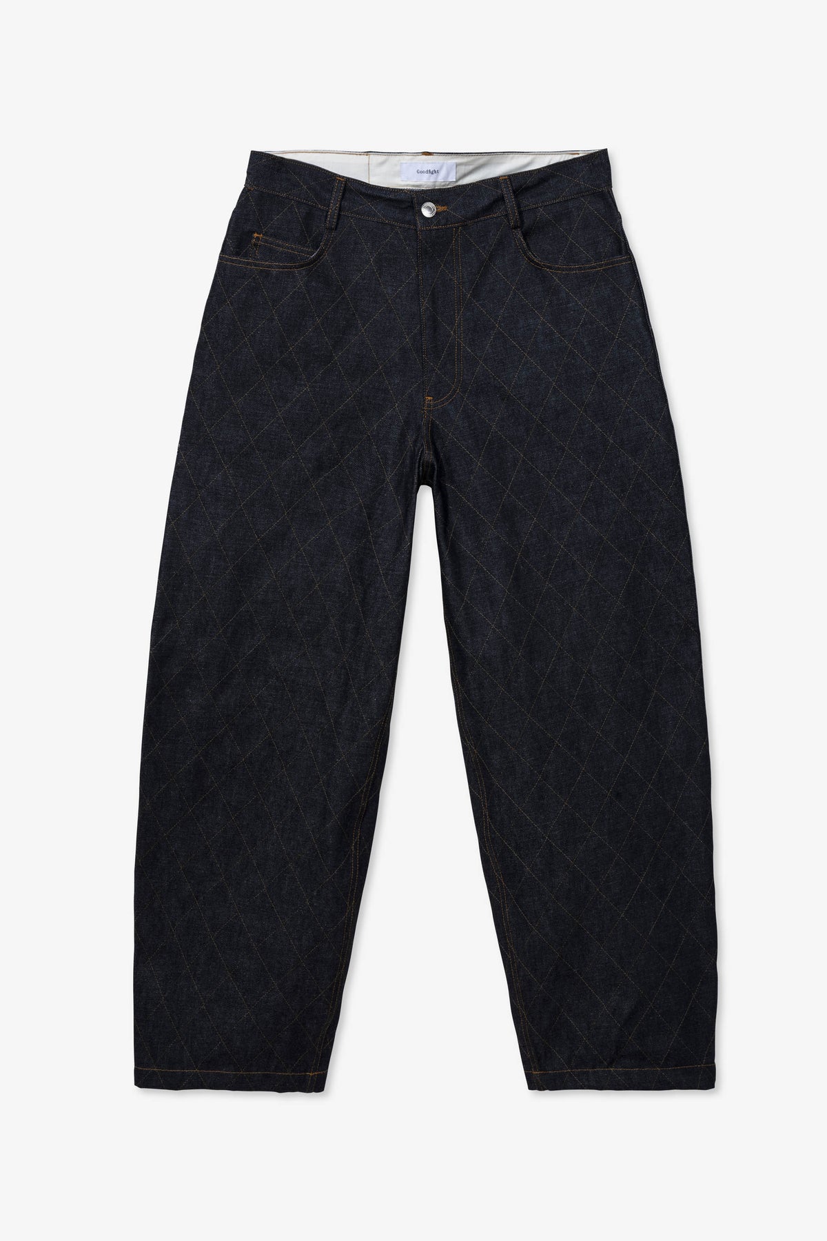 Goodfight Florider Denim Pant Diamond Stitch Indigo