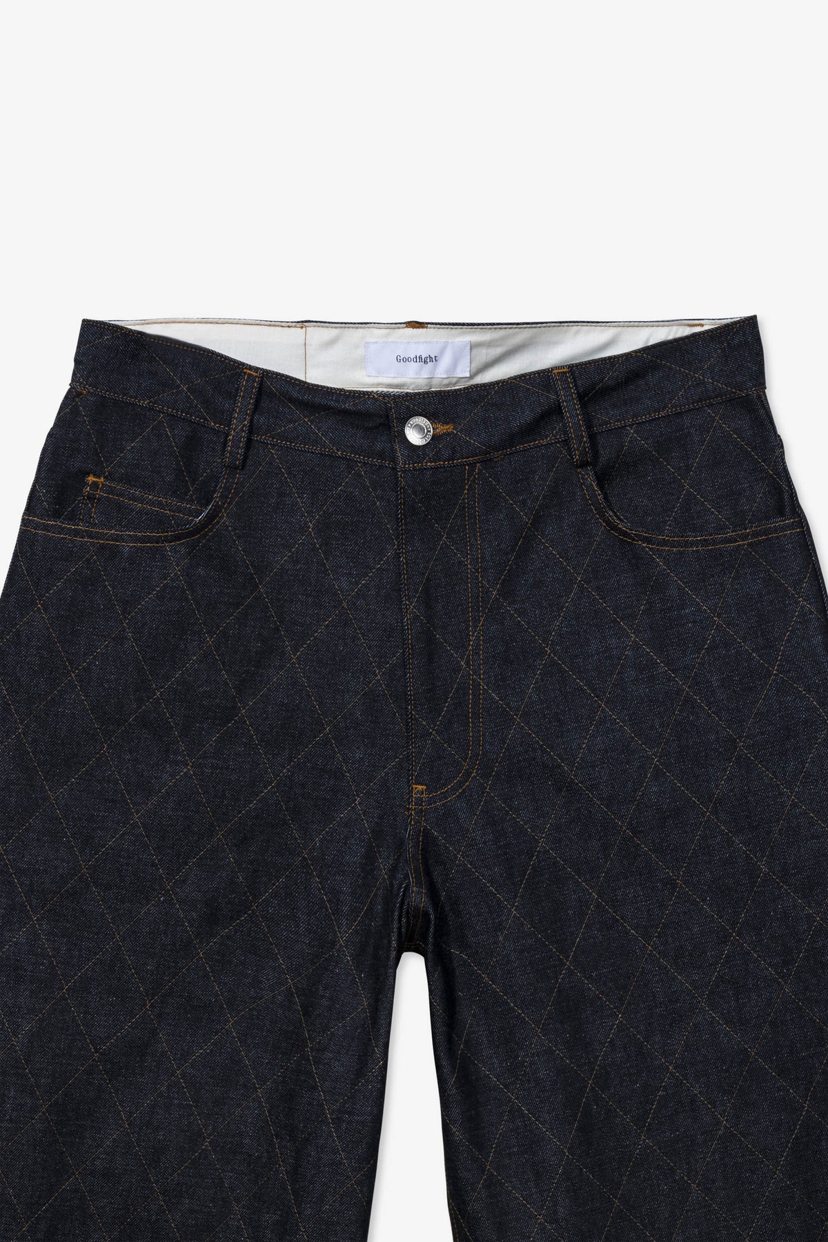 Goodfight Florider Denim Pant Diamond Stitch Indigo