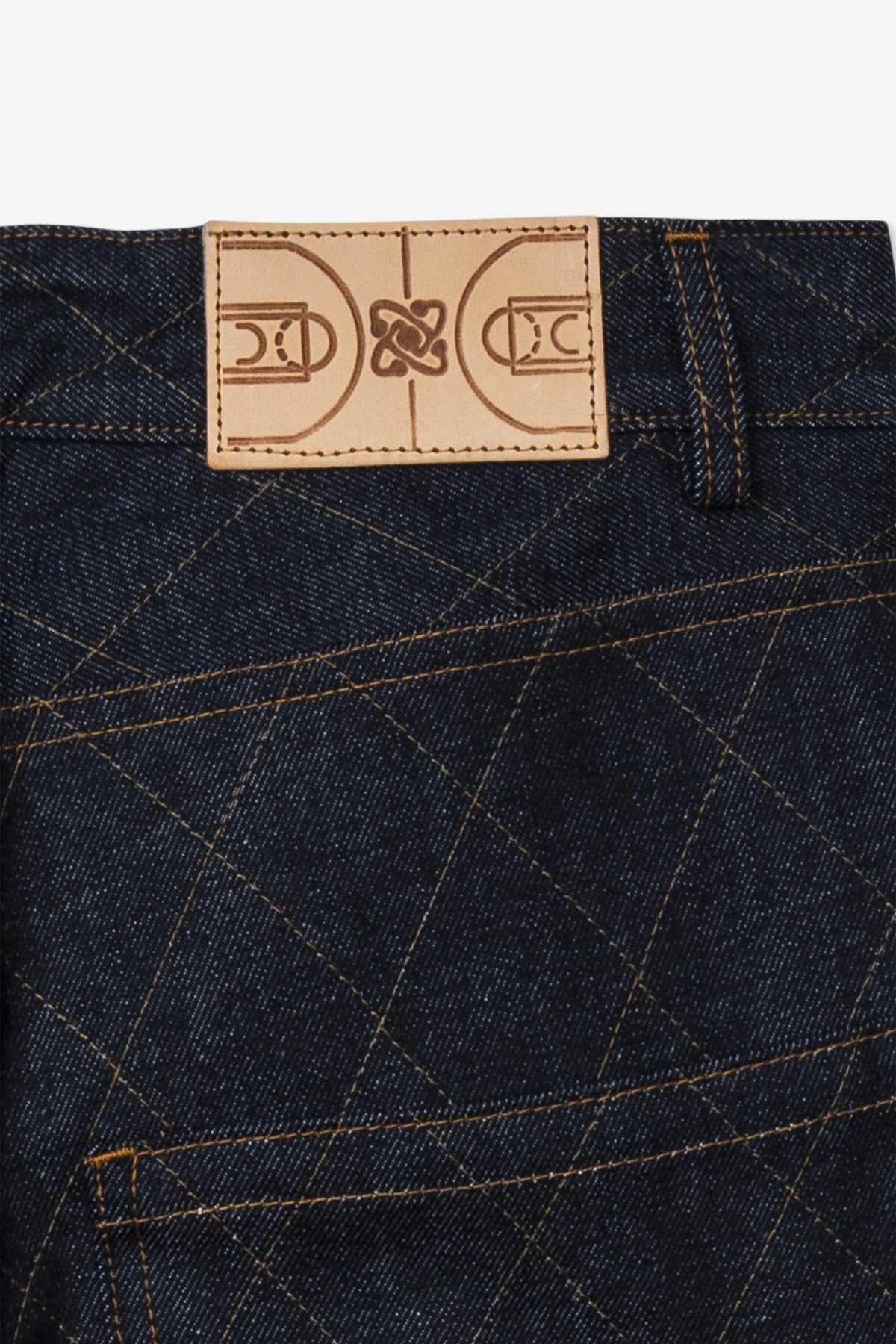 Goodfight Florider Denim Pant Diamond Stitch Indigo