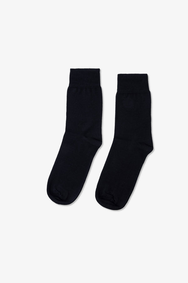 Solovair Cotton Solid Socks Black