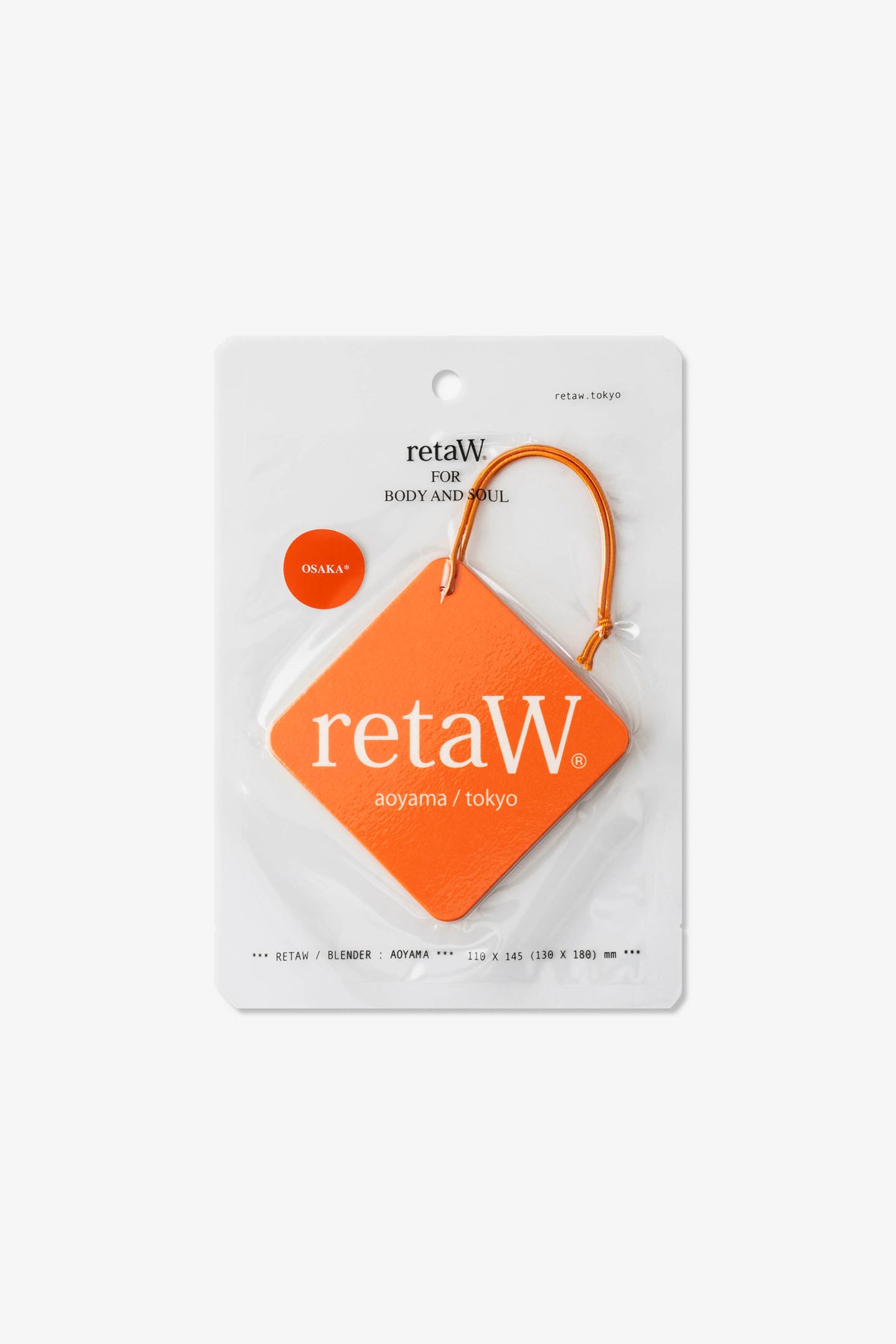retaW Fragrance Car Tag OSAKA*