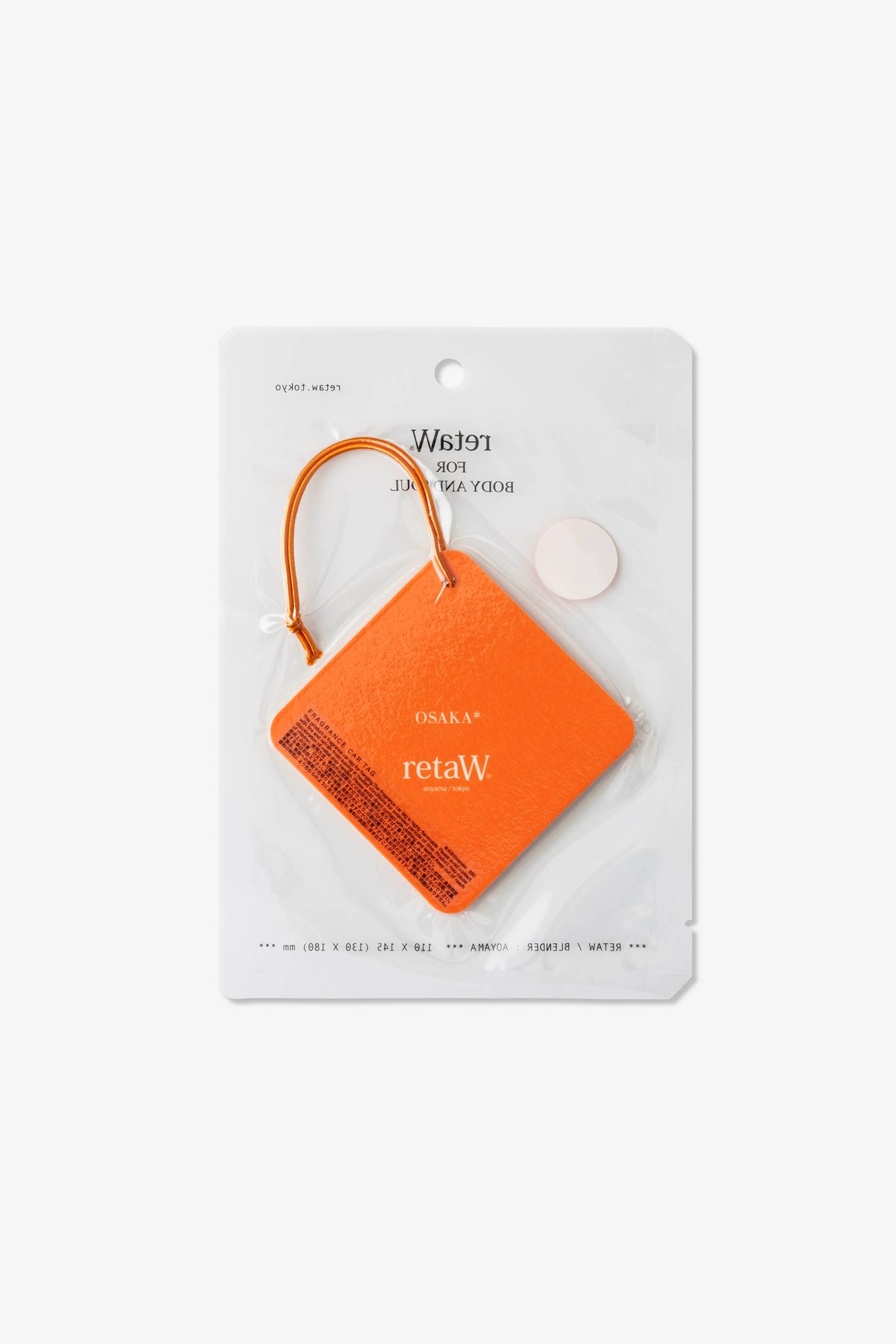 retaW Fragrance Car Tag OSAKA*