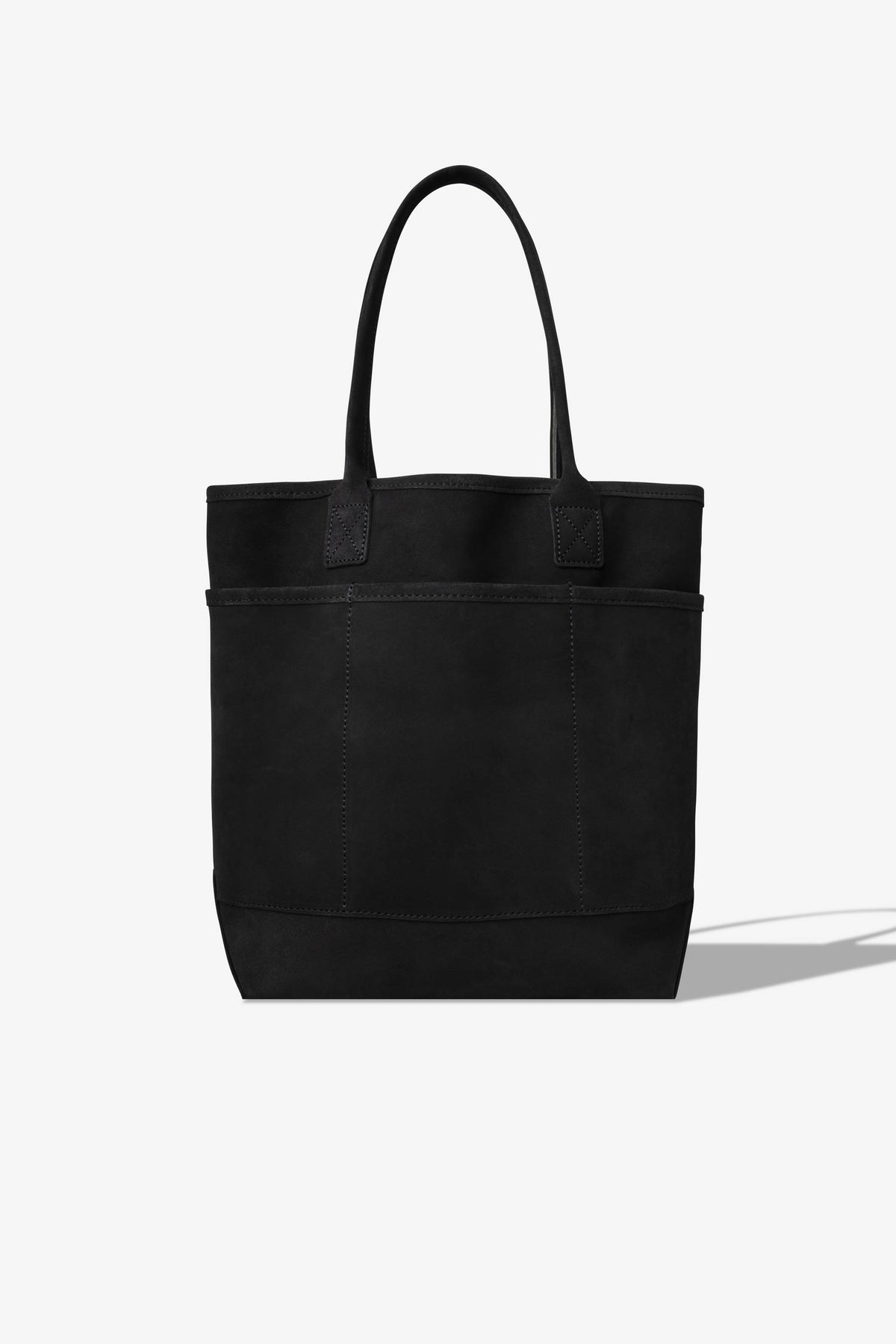 Good Tote Suede Leather Black