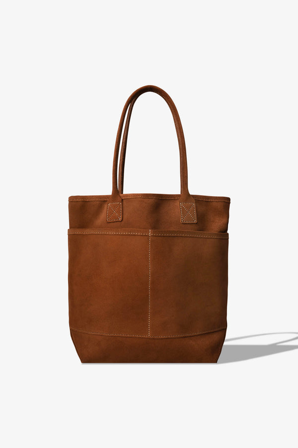 Good Tote Suede Leather Brown