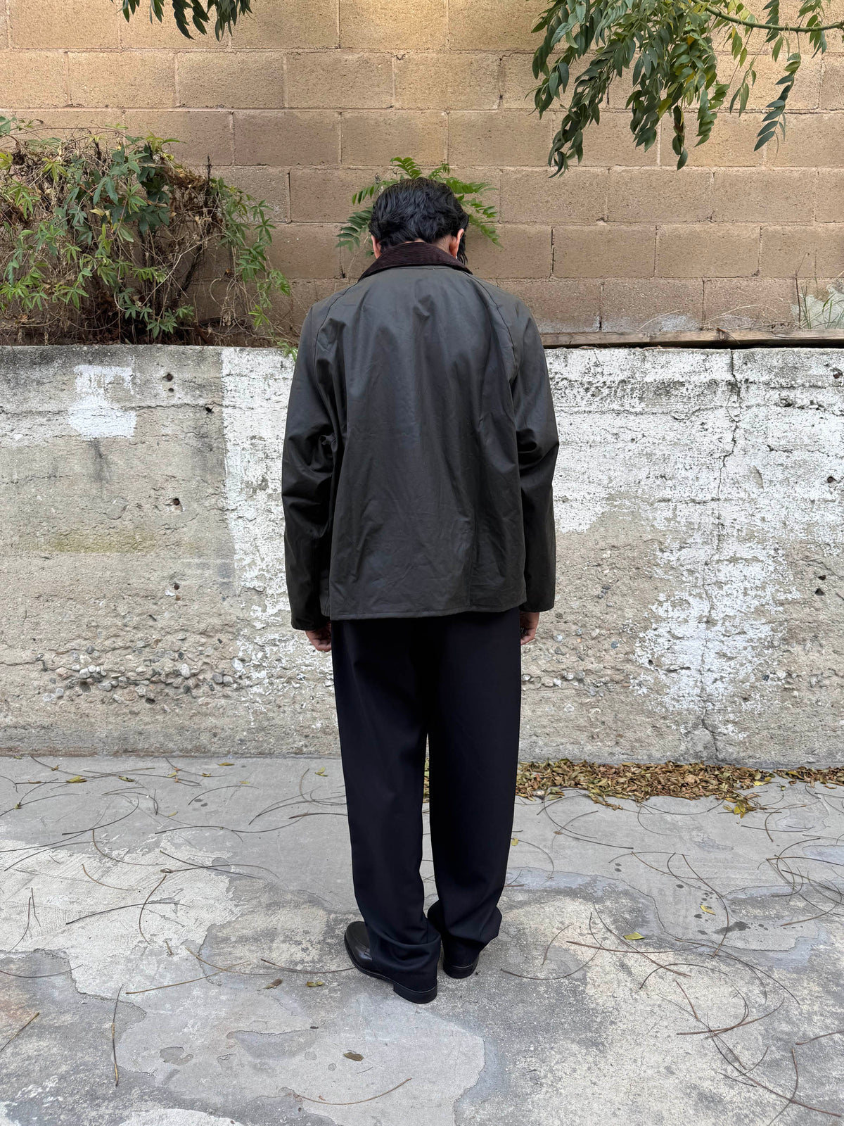 Barbour OS Transport Wax Jacket Olive