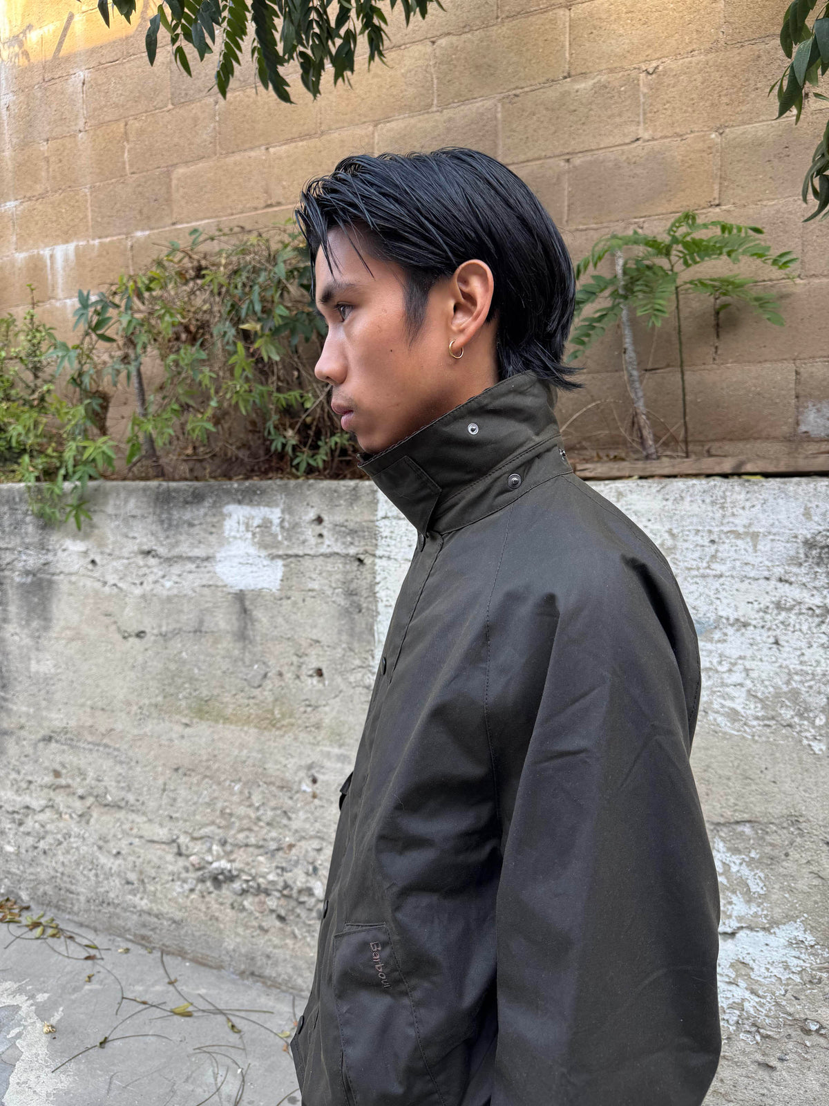 Barbour OS Transport Wax Jacket Olive