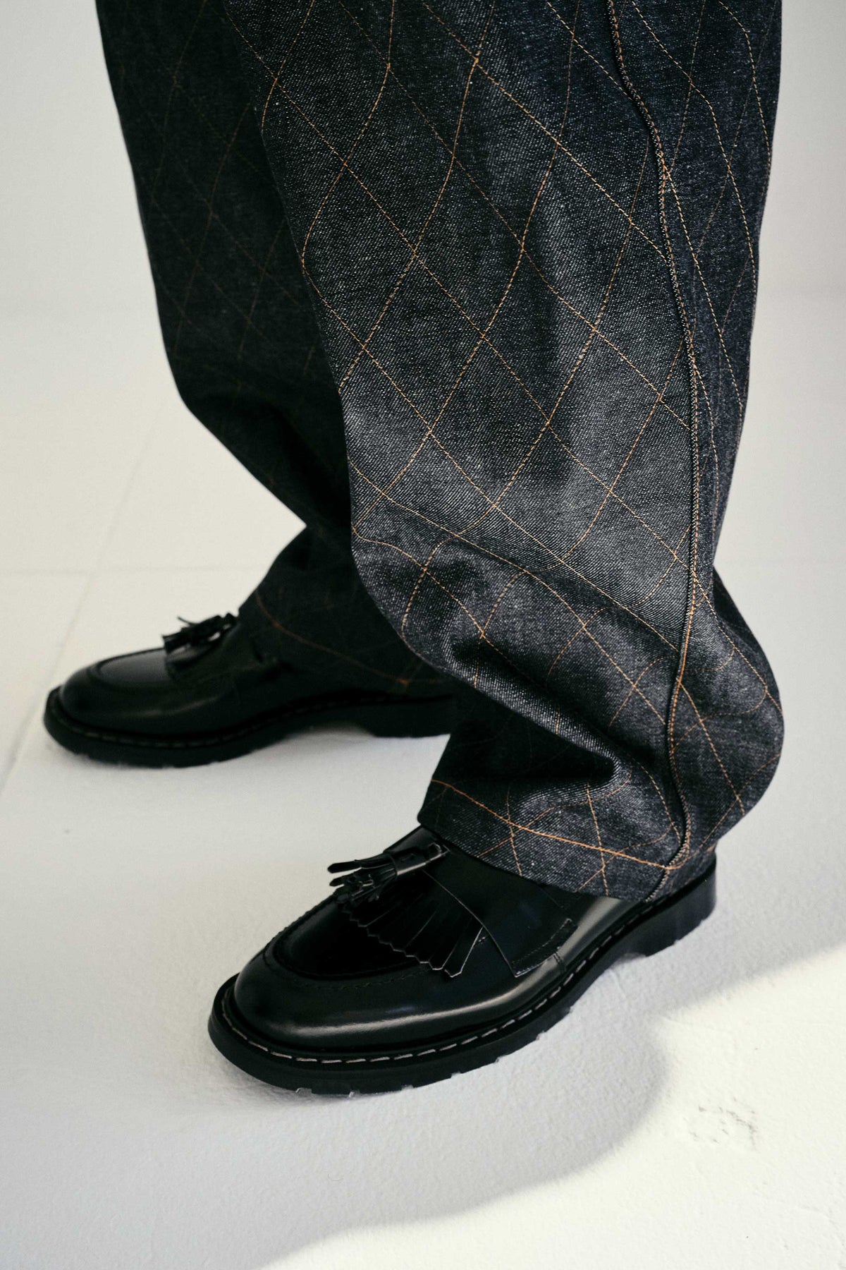 Solovair Tassel Loafer Black Hi-Shine