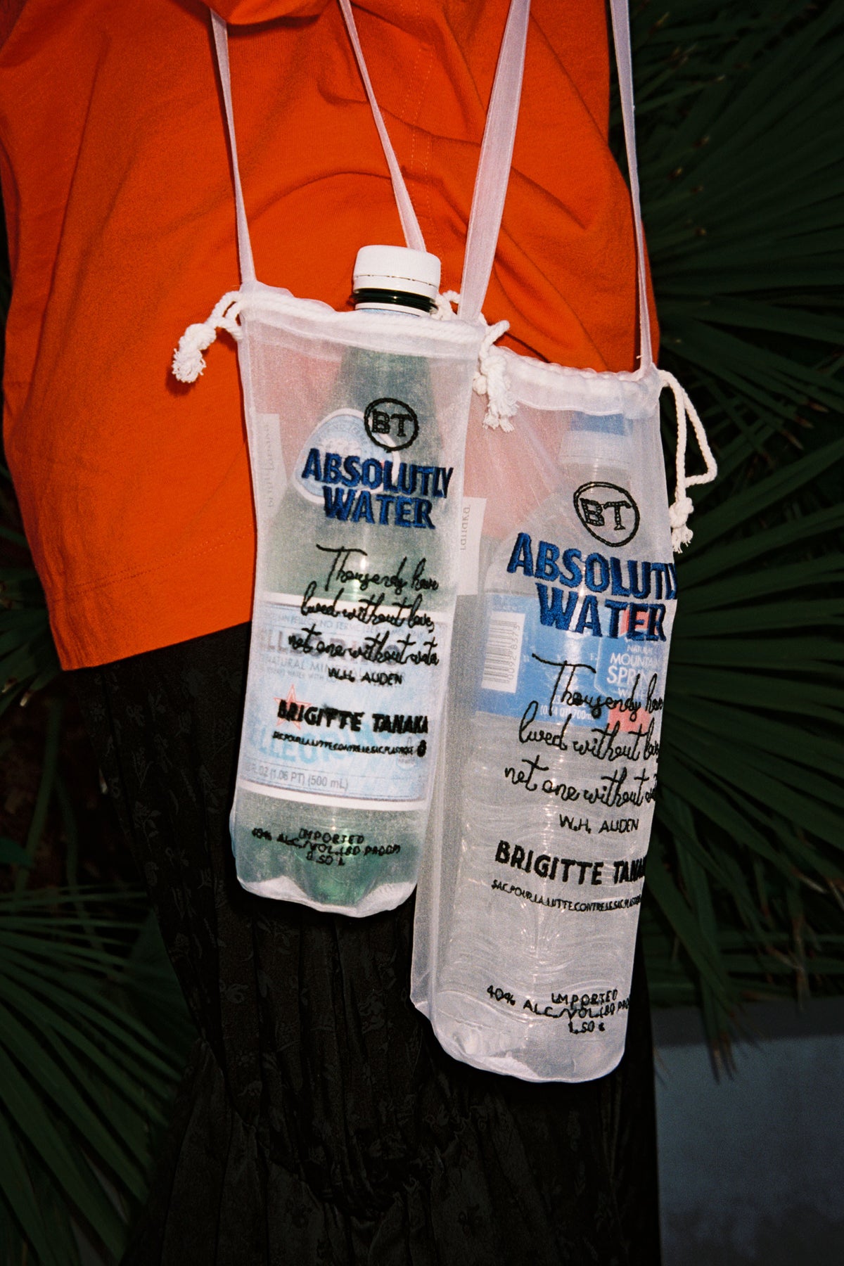 Brigitte Tanaka "Absolutly Water" Bottle Bag