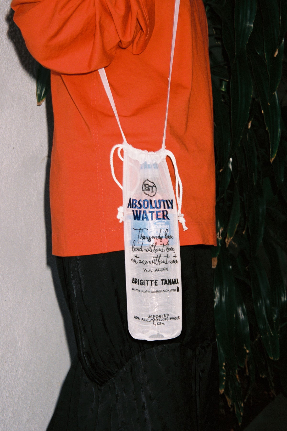 Brigitte Tanaka "Absolutly Water" Water Bottle Bag Large
