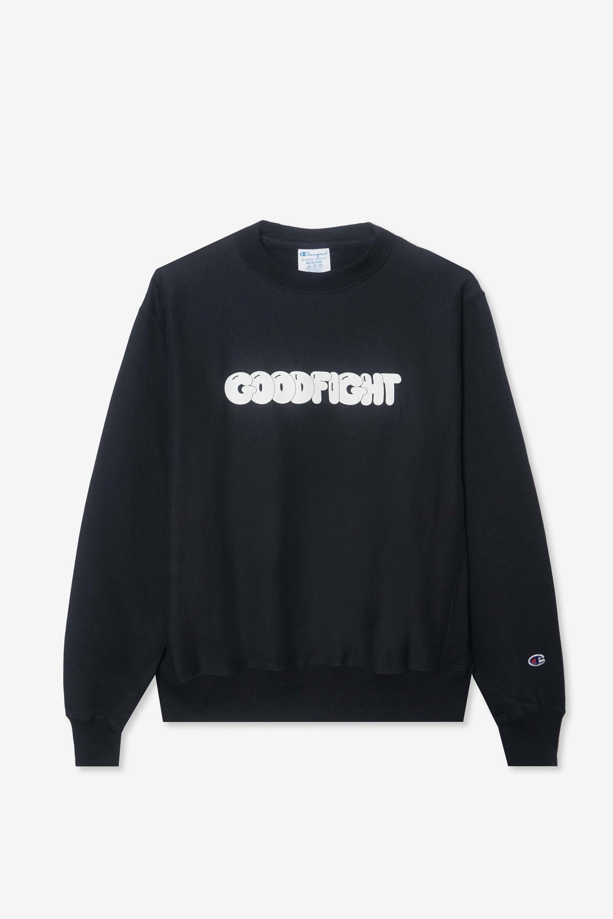 Goodfight Bubble Logo Champion Reverse Weave Pullover Sweatshirt Navy