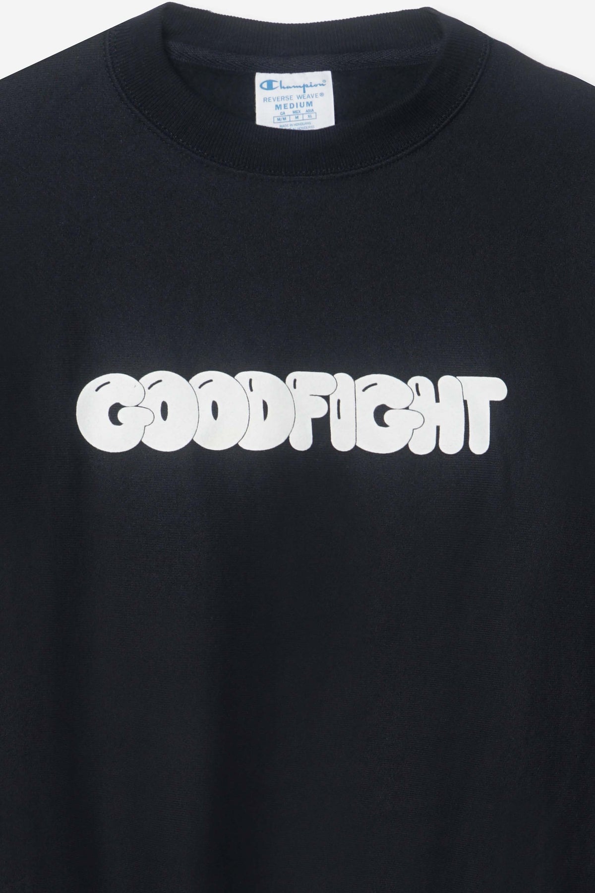 Goodfight Bubble Logo Champion Reverse Weave Pullover Sweatshirt Navy