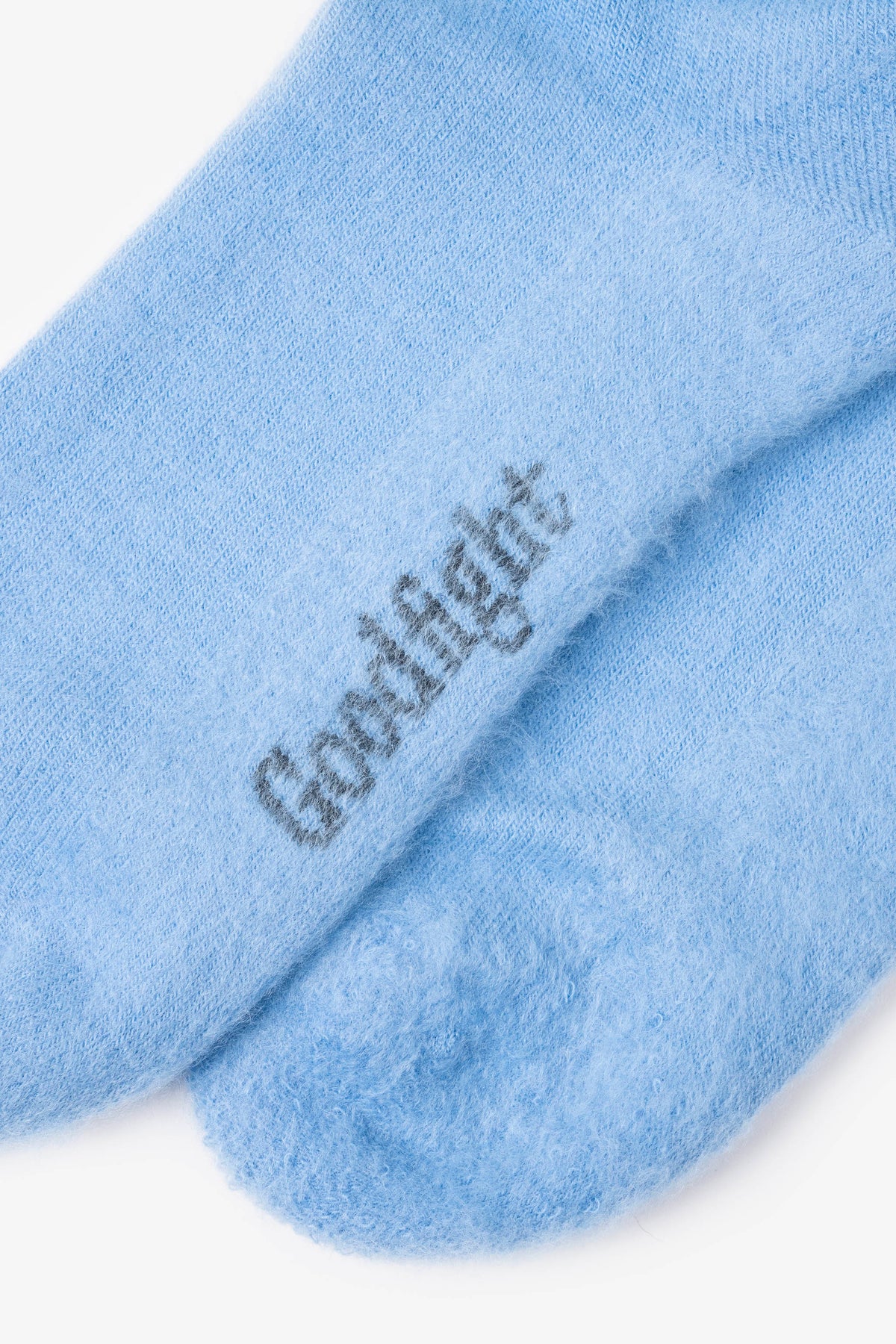 Goodfight Fuzzy Wool Blend Socks Blue