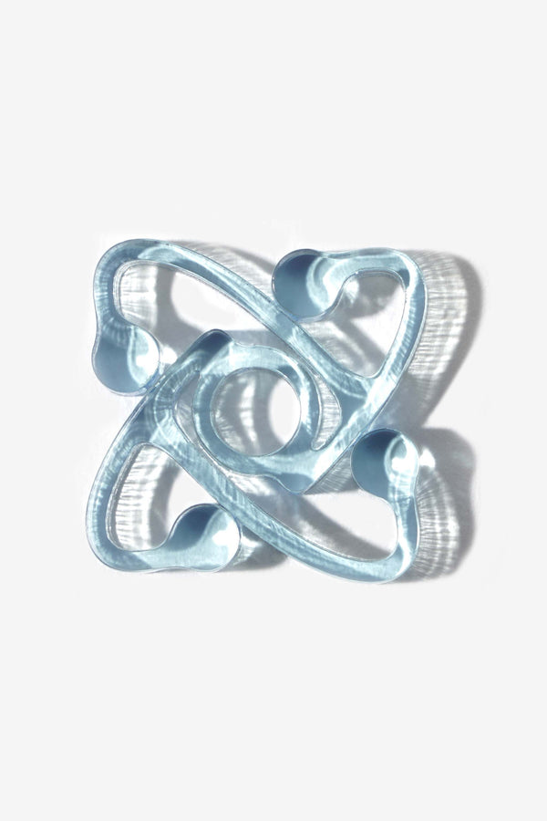 Atom Logo 45 Record Adapter Blue