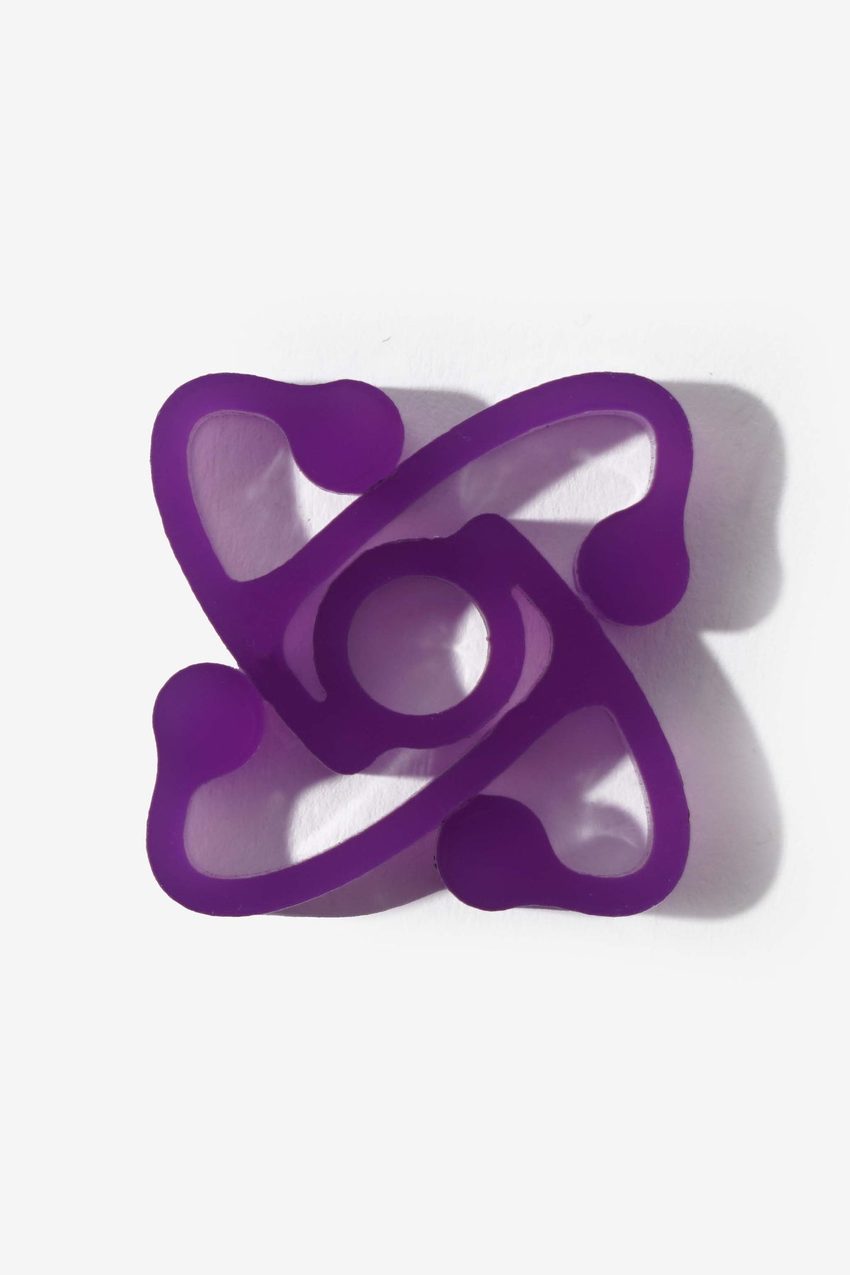 Goodfight Atom Logo 45 Record Adapter Purple