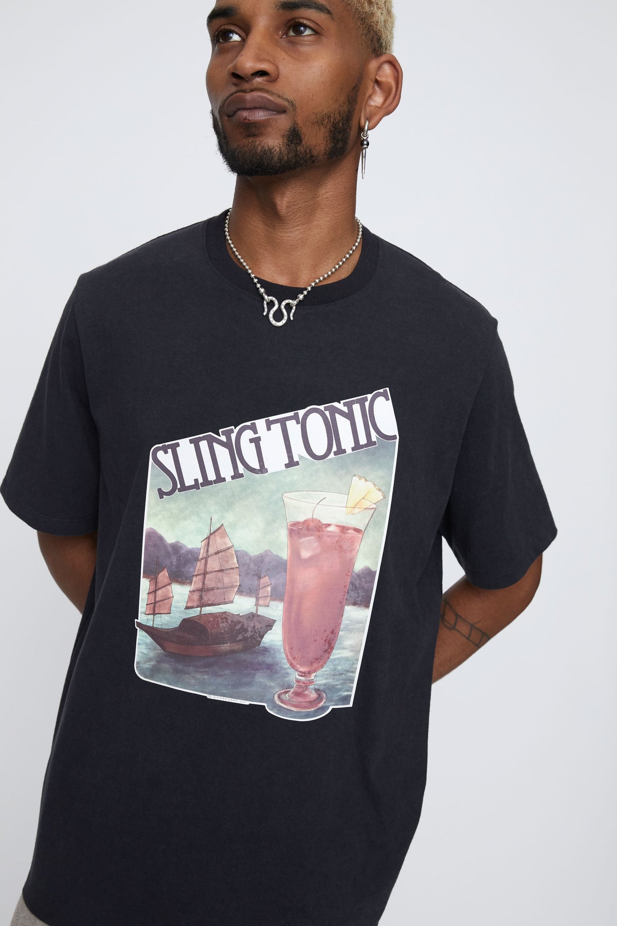 Good Art Hlywd for Goodfight Clasp & Ball Necklace 16in