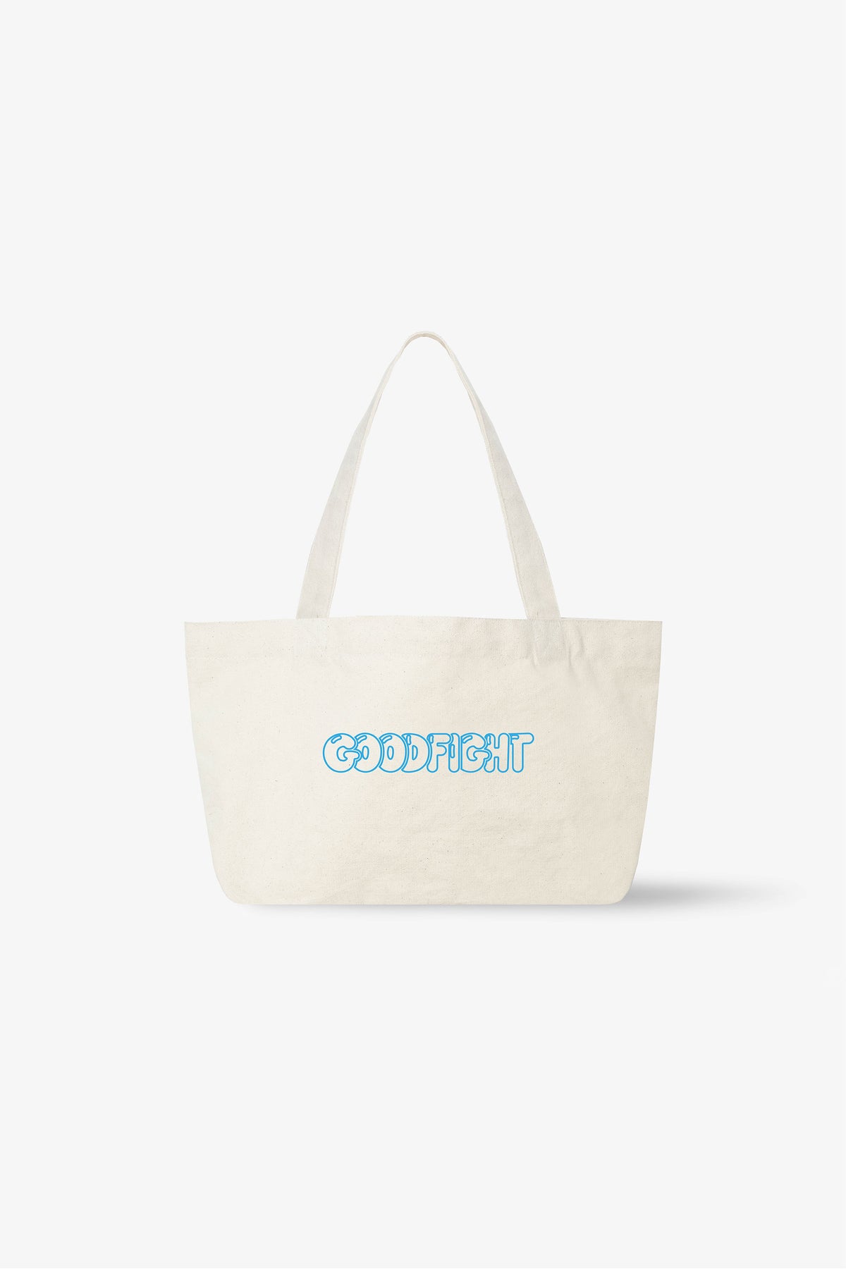 Goodfight Small Good Tote Outline Puff Print Blue